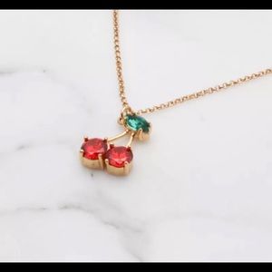 Kate Spade Gold-Plated Cherry Crystal Necklace